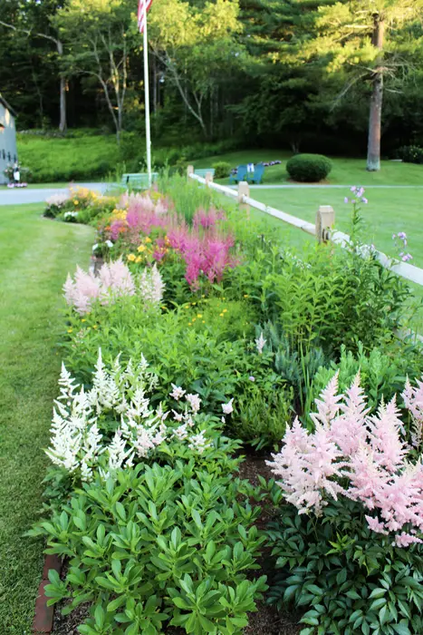 Flower garden on the grounds